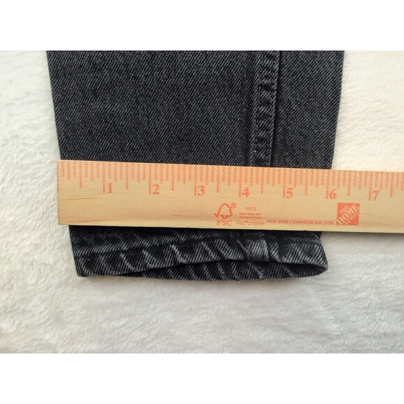 VTG Levis 17550-0260 Paper Tag Black Jeans Size 5 M Made in USA Tapered leg - Picture 10 of 14